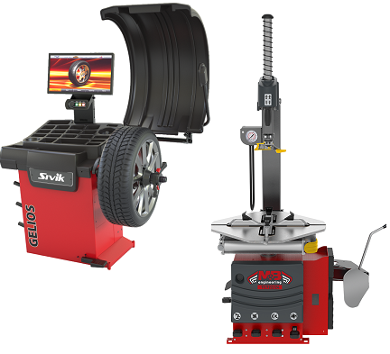 Комплект Шиномонтажный станок m&b tc 722/24pg и Балансировочный станок sivik gelios