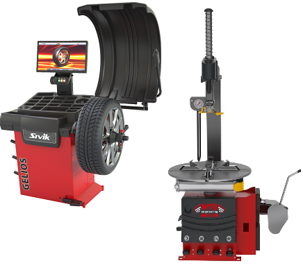 Комплект Шиномонтажный станок m&b tc 722pg и Балансировочный станок sivik gelios