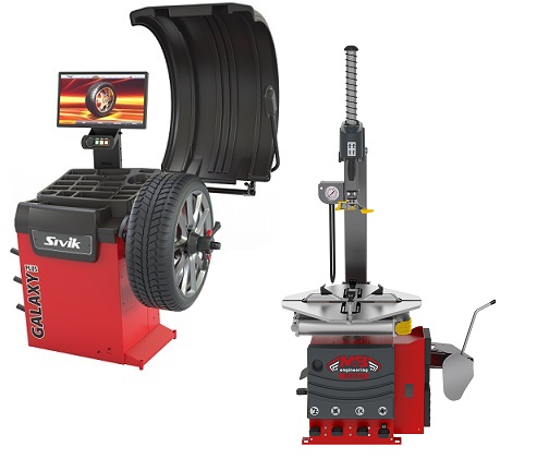 Комплект Шиномонтажный станок m&b tc 722/24pg и Балансировочный станок sivik galaxy+