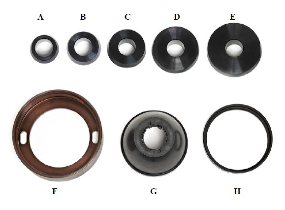 Hunter 20-2989-1 Комплект центрирования базовый - колеты, диапазон от 51 мм до 126 мм и аксессуары